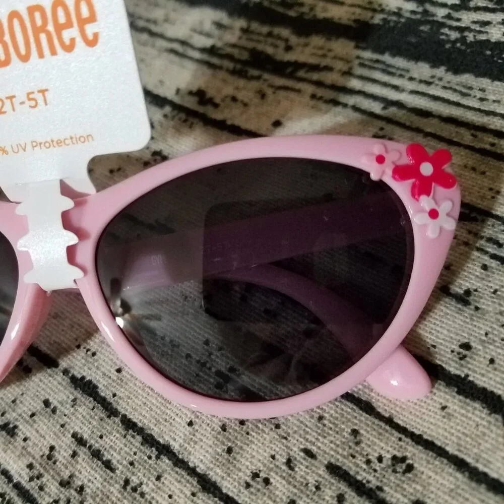 Gymboree Girls Whisper Pink Flower Sunglasses Splish-Splash SIZE 2t 3t 4t 5t NWT